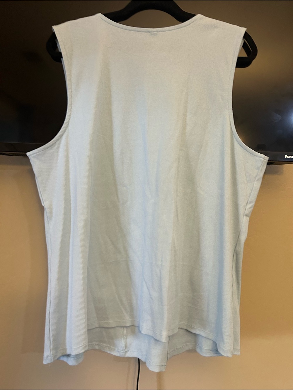 torrid Light Blue Ruffle Eyelet Tank - Picture 3 of 4